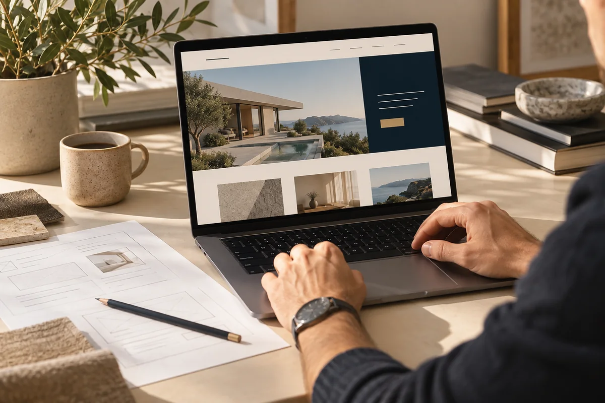 Progettazione di una landing page, dal bozzetto alla pagina sul computer